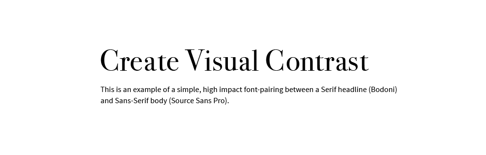 Create Visual Contrast