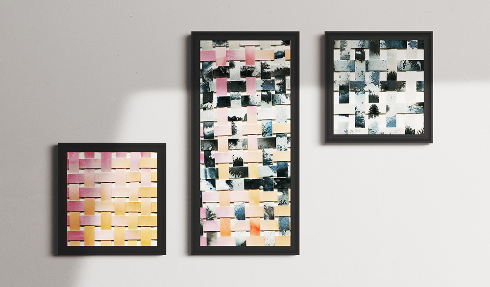 DIY wall decor idea: Woven Paper