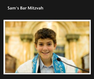 Sam's Bar Mitzvah book cover