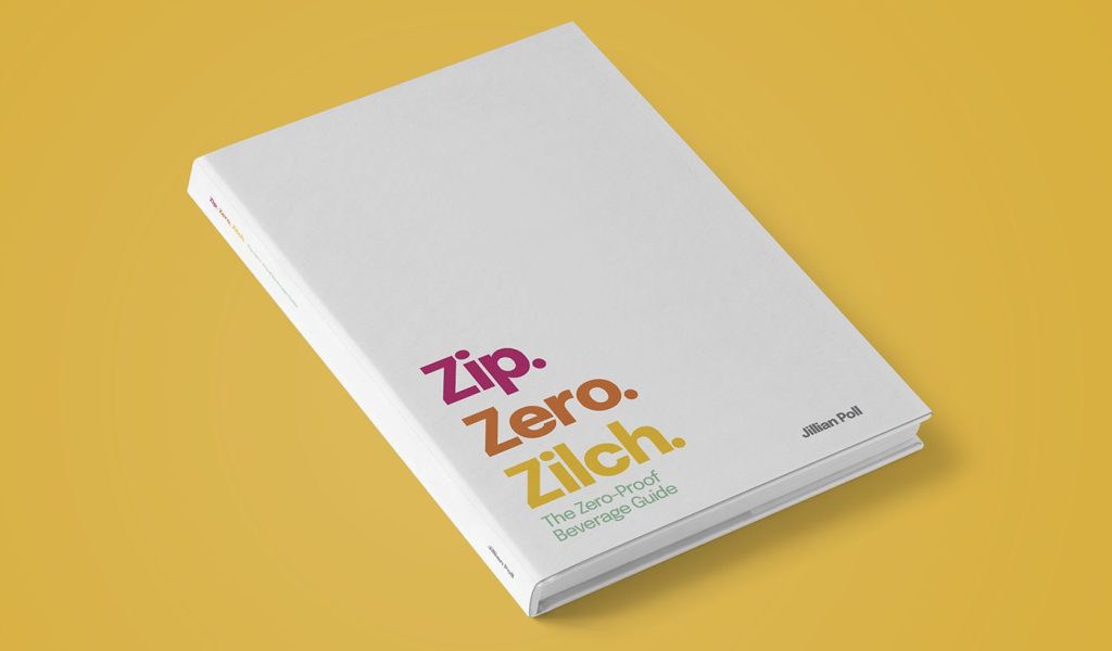 Cover image of Jillian Poll's Zip Zero Zilch design book showcasing colorful and modern font choice