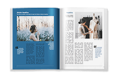 Magazine Template - Portrait Modern